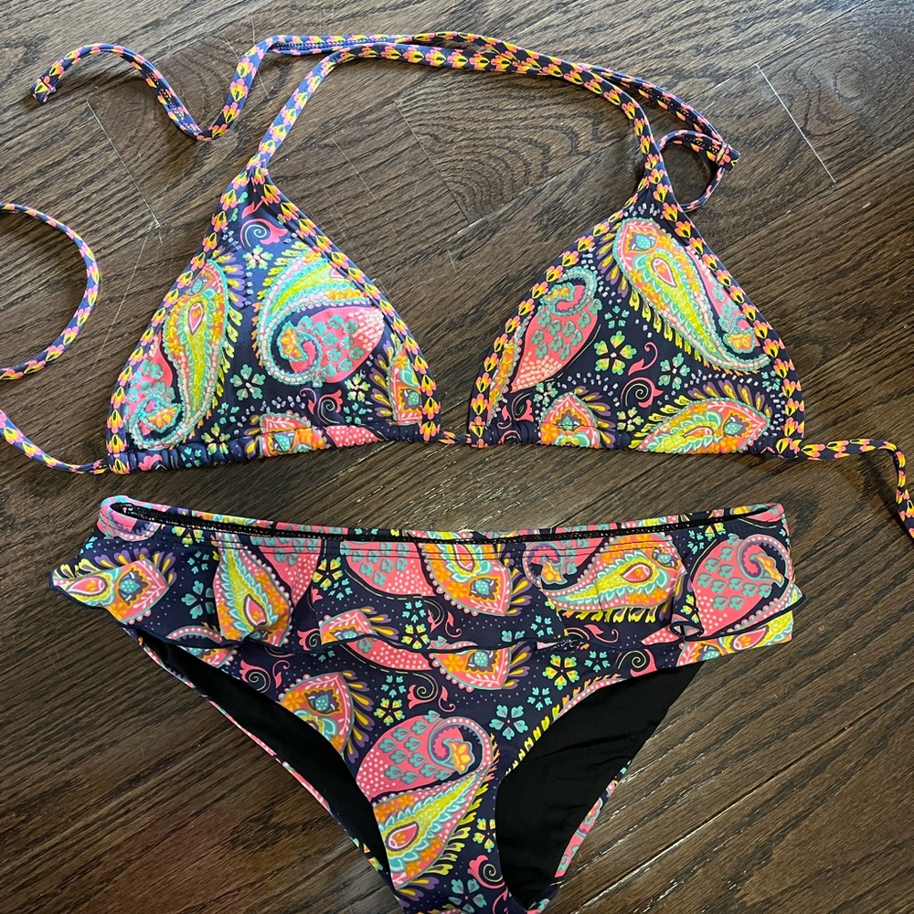 Multi-color, beaded OndadeMar bikini